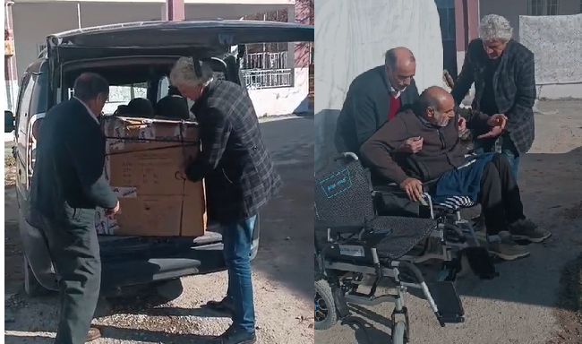 Engelli vatandaş Şevket Demir’in akülü